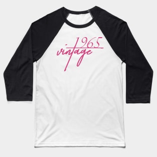 1965 Vintage. 55th Birthday Cool Gift Idea Baseball T-Shirt